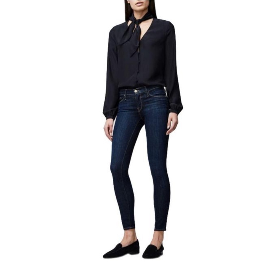 Frame Denim Le Skinny De Jeanne Jeans In Deep Blue Dive